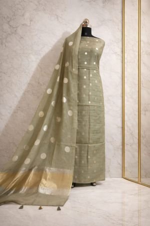Mul Suit With Banarasi Weaving Dupatta