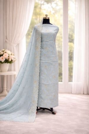 Elegant Mul Applique Work Dress Material